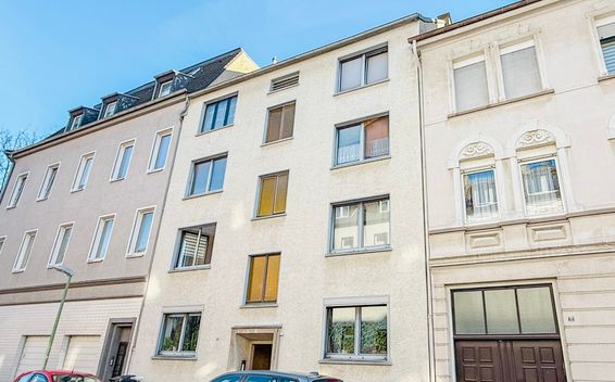 Kapitalanlage mit viel Potenzial: 
82 m² vermietete 3-Raumwohnung 
in Essen-Frohnhausen